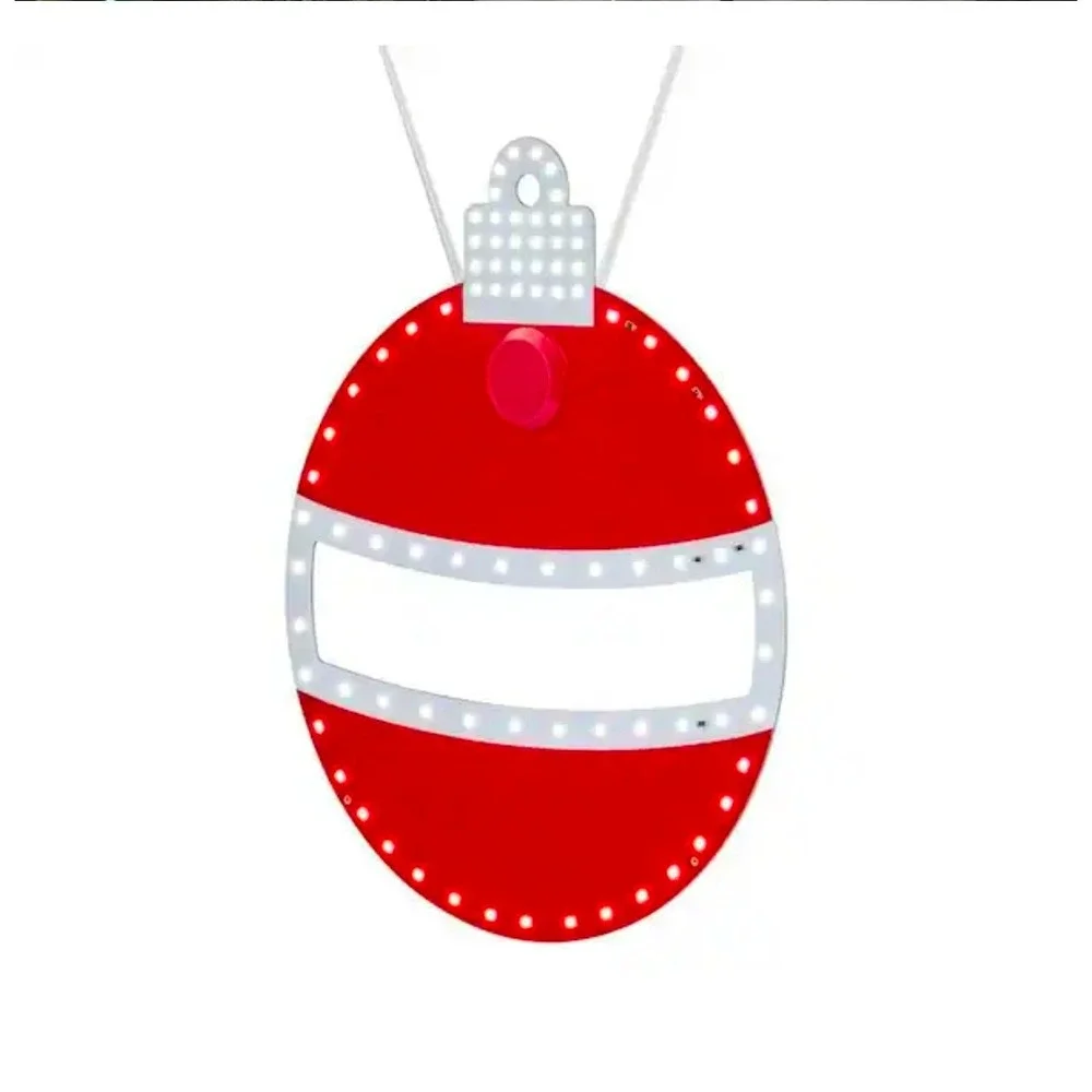Home Accents‎ Holiday 10 in Twinkling LED Ornaments 3 Pack Yard Decor New